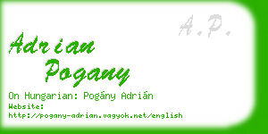 adrian pogany business card